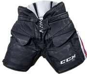CCM HPG11K - Used OHL Pro Stock Hockey Goalie Pants (Black/Burgundy)