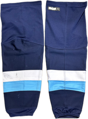 AHL - Used CCM Pro Stock Socks (Navy/White/Blue)
