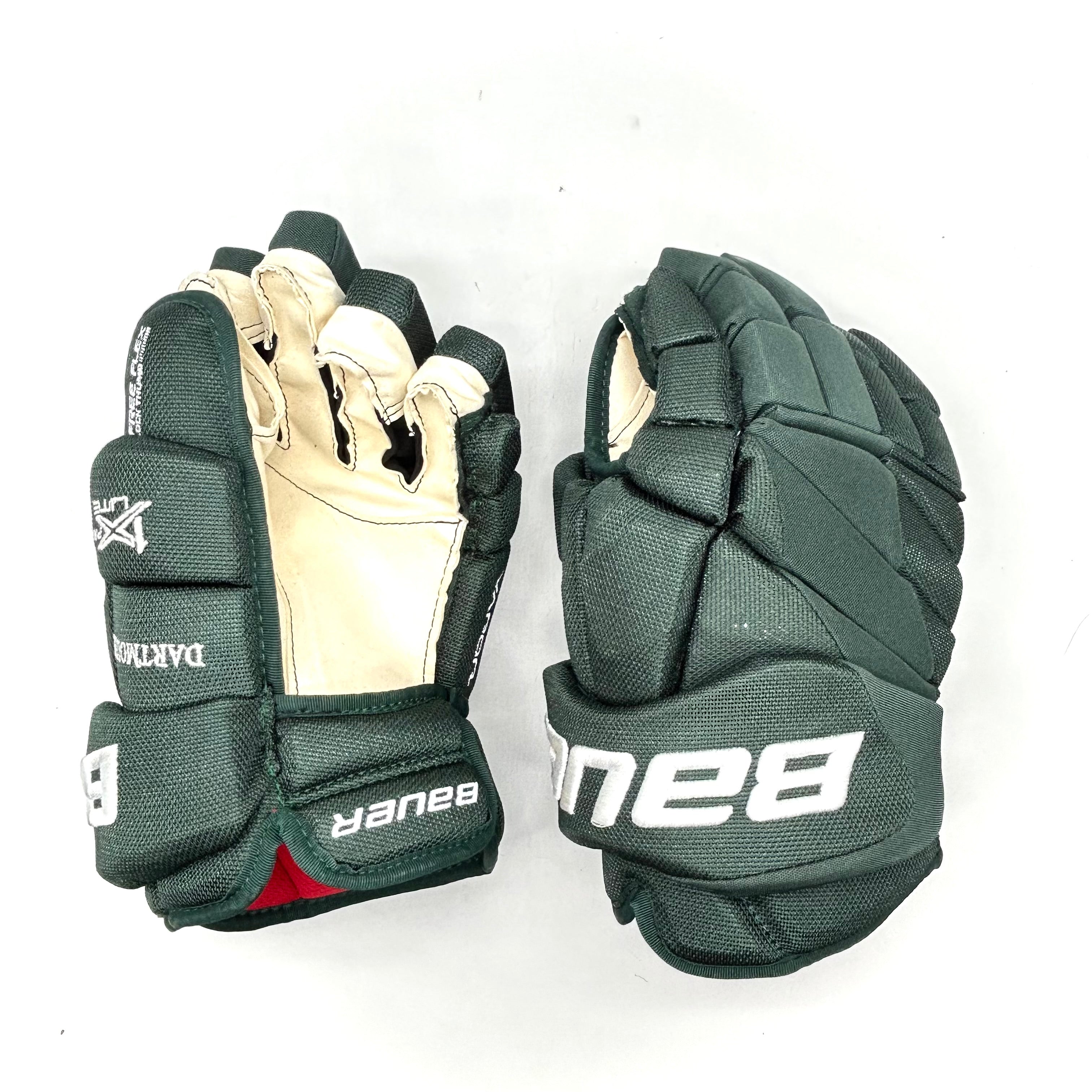 Bauer Vapor 1X Pro Lite - NCAA Pro Stock Hockey Gloves (Green)