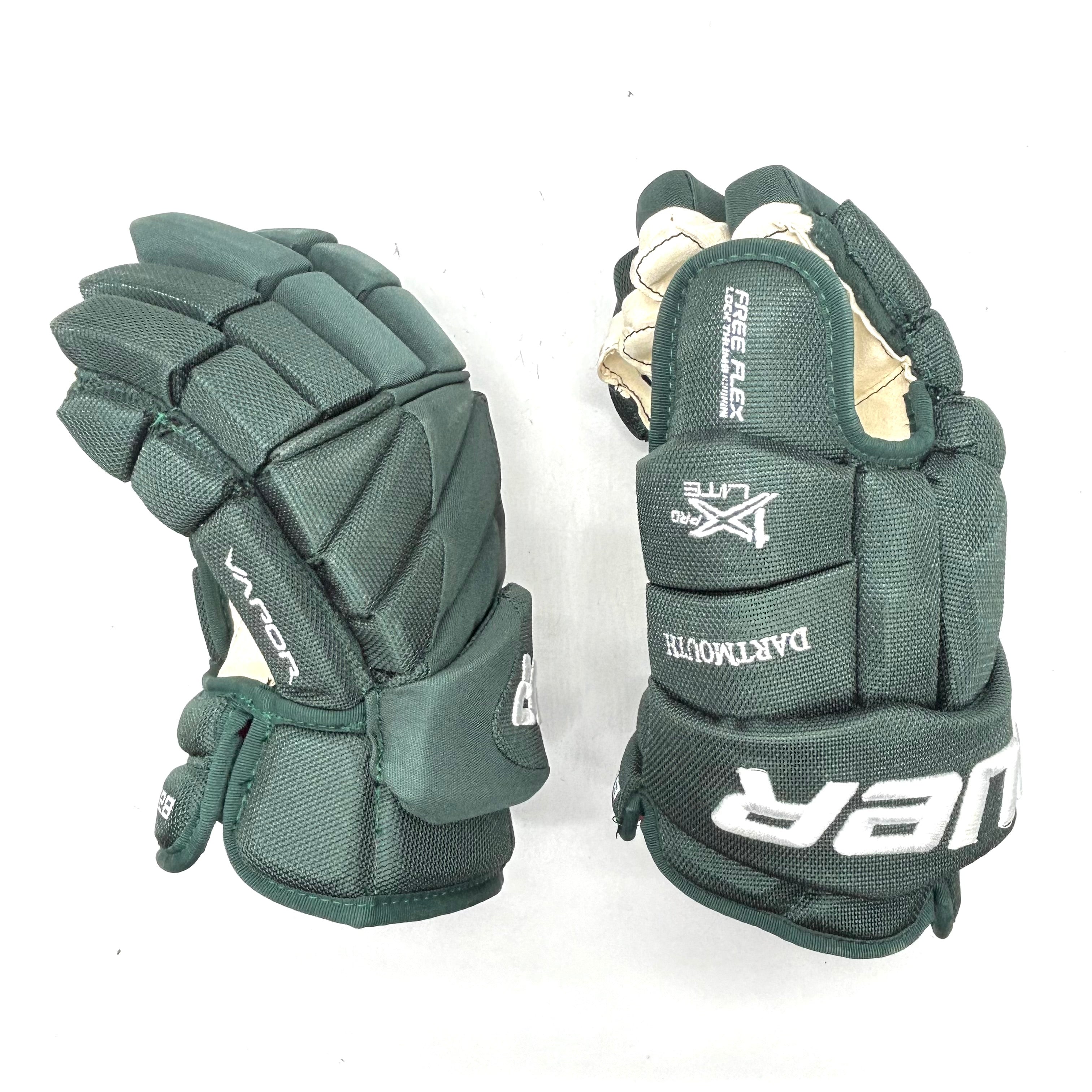 Bauer Vapor 1X Pro Lite - NCAA Pro Stock Hockey Gloves (Green)