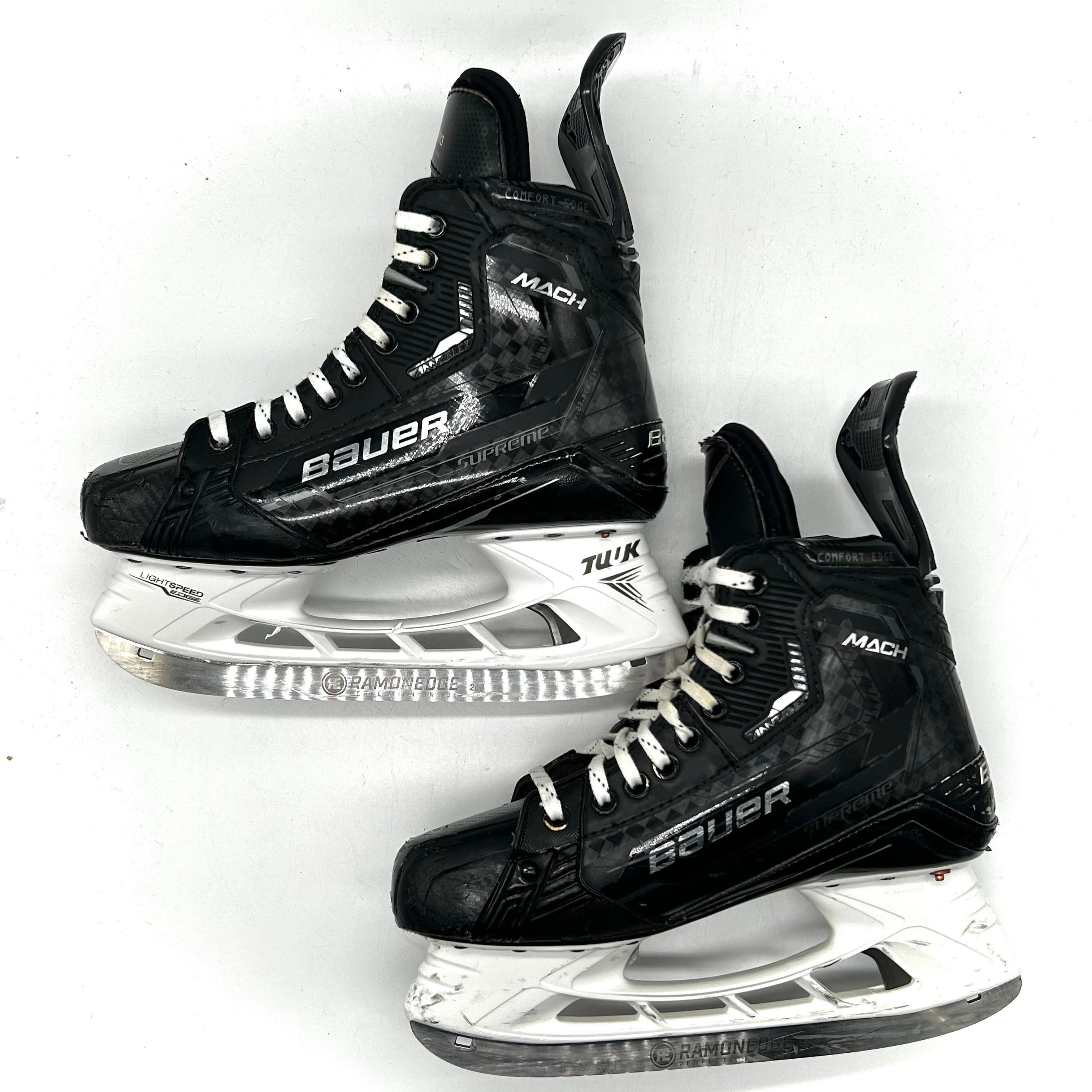 Bauer Supreme Mach - Used NHL Pro Stock Skates - Seth Jarvis - Size L: 7.25D/R: 7.5D