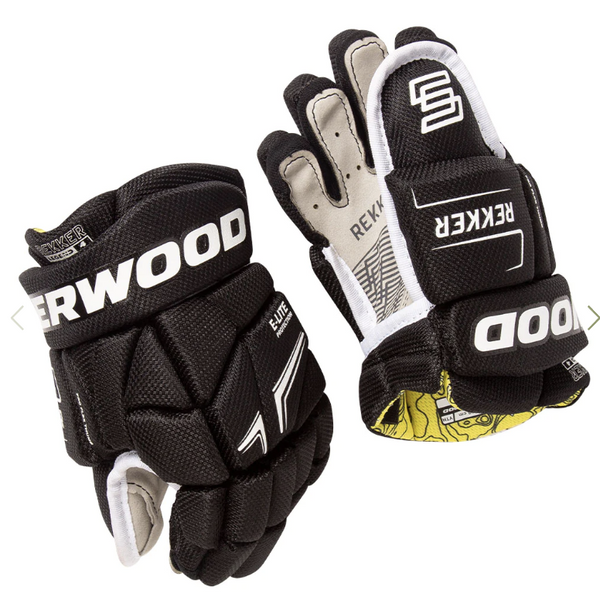 Sherwood Rekker Legend 4 - Youth Hockey Gloves (Black)