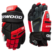 Sherwood Rekker Legend Pro - Hockey Gloves - Senior - Retail (Black/Red/White)