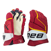 Bauer Vapor Hyperlite - NHL Pro Stock Glove - Brett Ritchie (Red/Yellow/White)