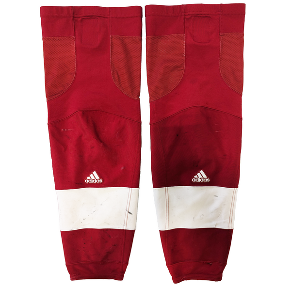 NCAA - Used Adidas Hockey Socks (Red/White)