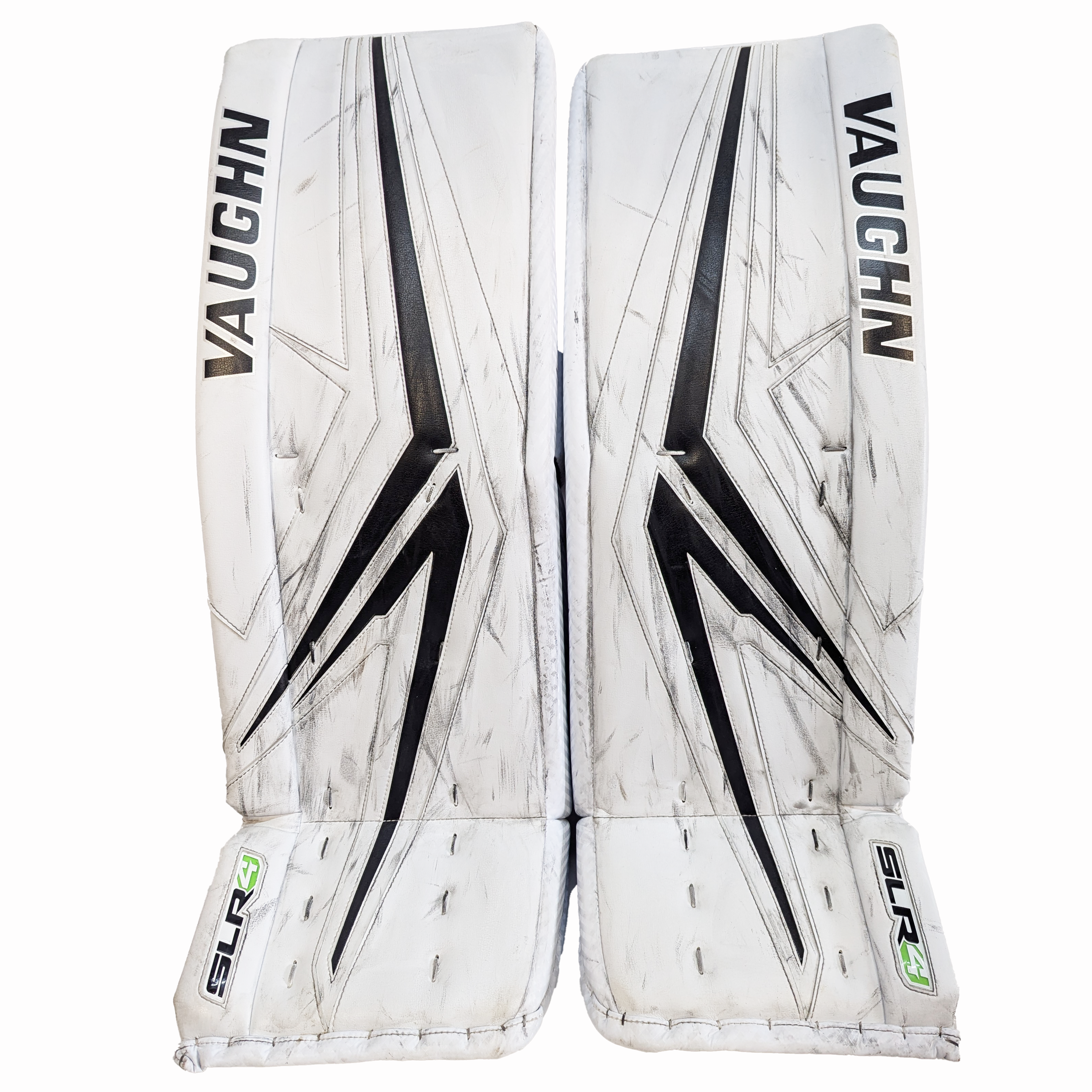 Vaughn Ventus SLR4 Pro Carbon - Used Pro Stock Goalie Pad Set (White/Black)