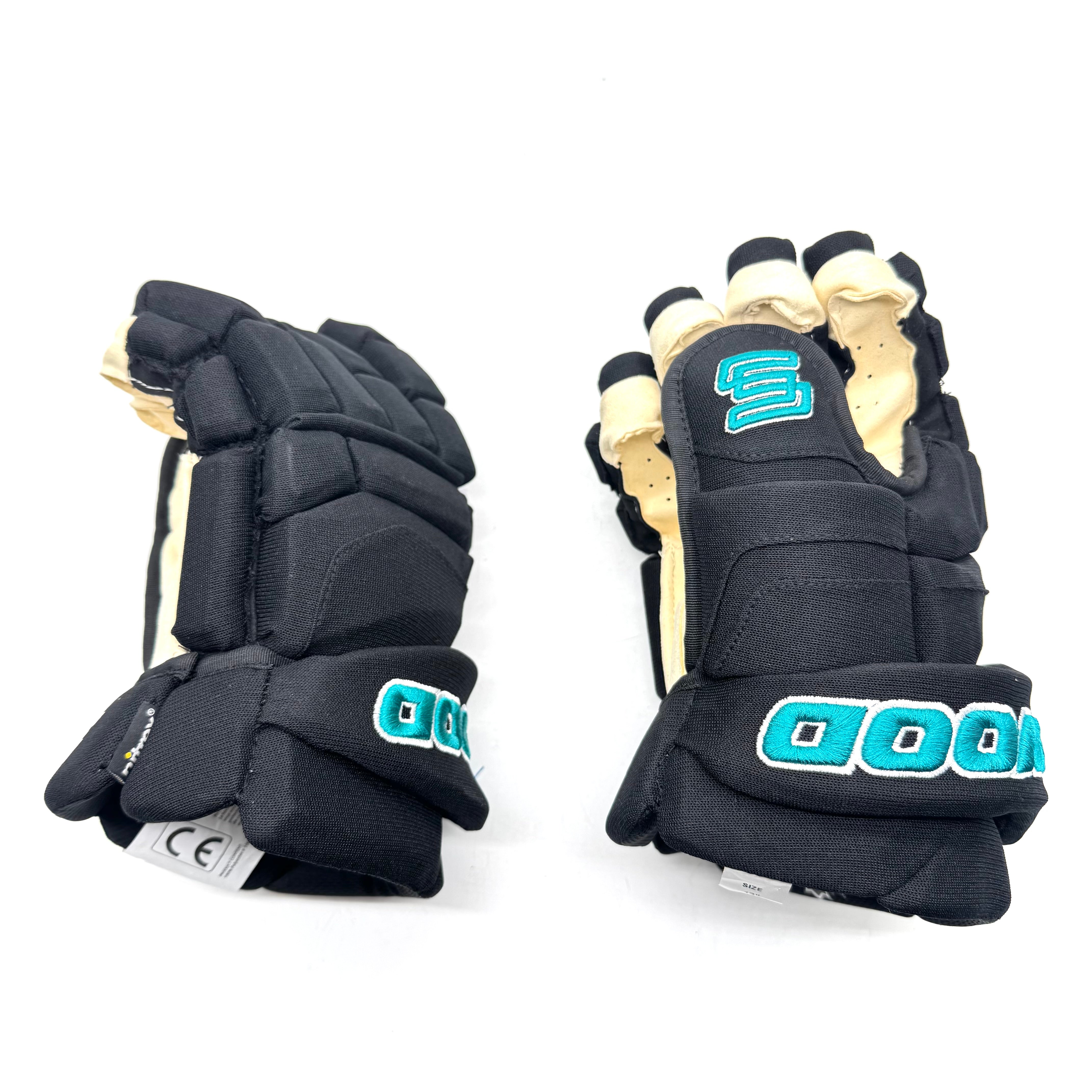 Sherwood Pro - Gant professionnel NHL - San Jose Sharks (Noir/Turquoise)