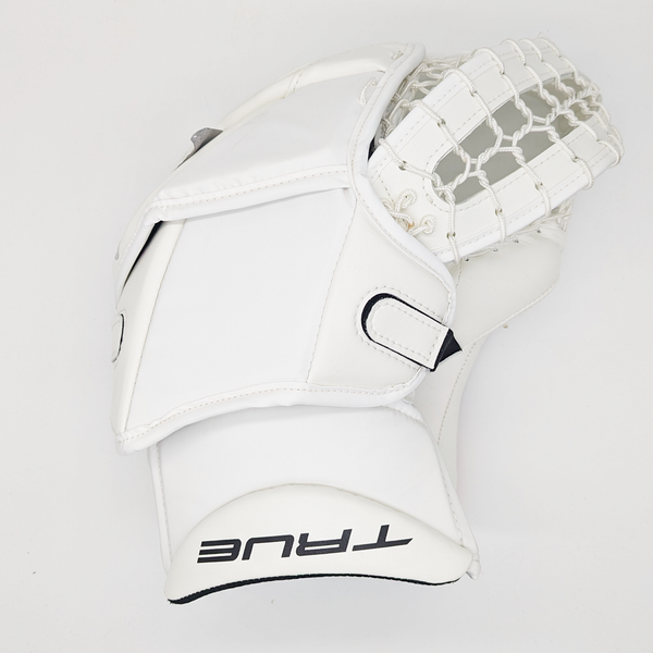 Felix Sandstrom - True L20.2 - NHL Pro Stock Goalie Glove (White/Orange)
