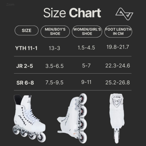 Alkali Cele Adjustable Inline Hockey Skates - Youth