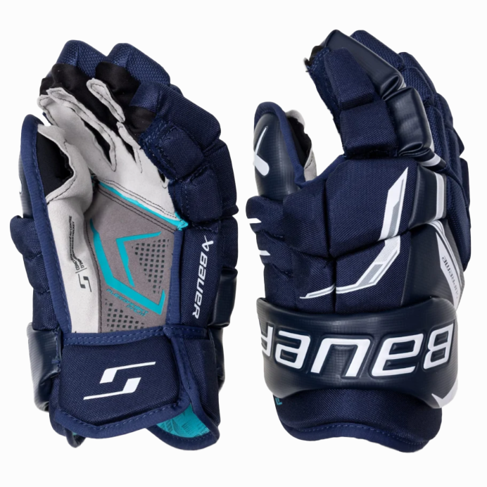 Bauer Supreme F40 Hockey Gloves - Intermediate (Navy)