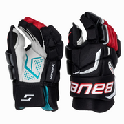 Bauer Supreme F40 Hockey Gloves - Junior (Black/Red)