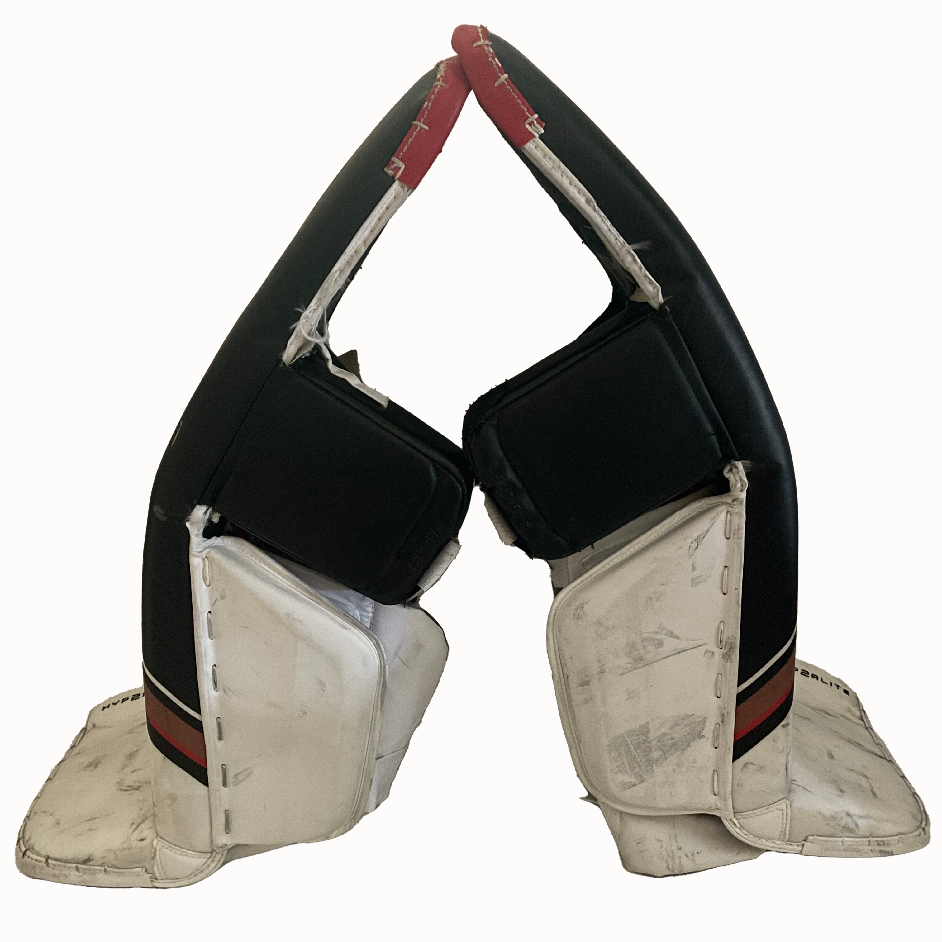 Bauer Vapor Hyperlite 2 - Used Pro Stock Senior Full Goalie Set (White/Black/Tan)