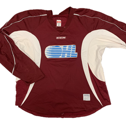 OHL Used CCM Practice Jersey (Maroon)
