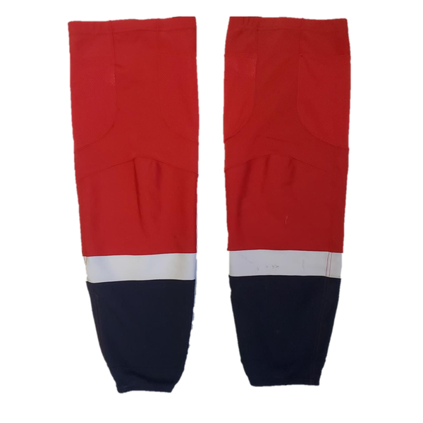 NHL - Used Pro Stock Adidas Hockey Socks - Washington Capitals (Red)