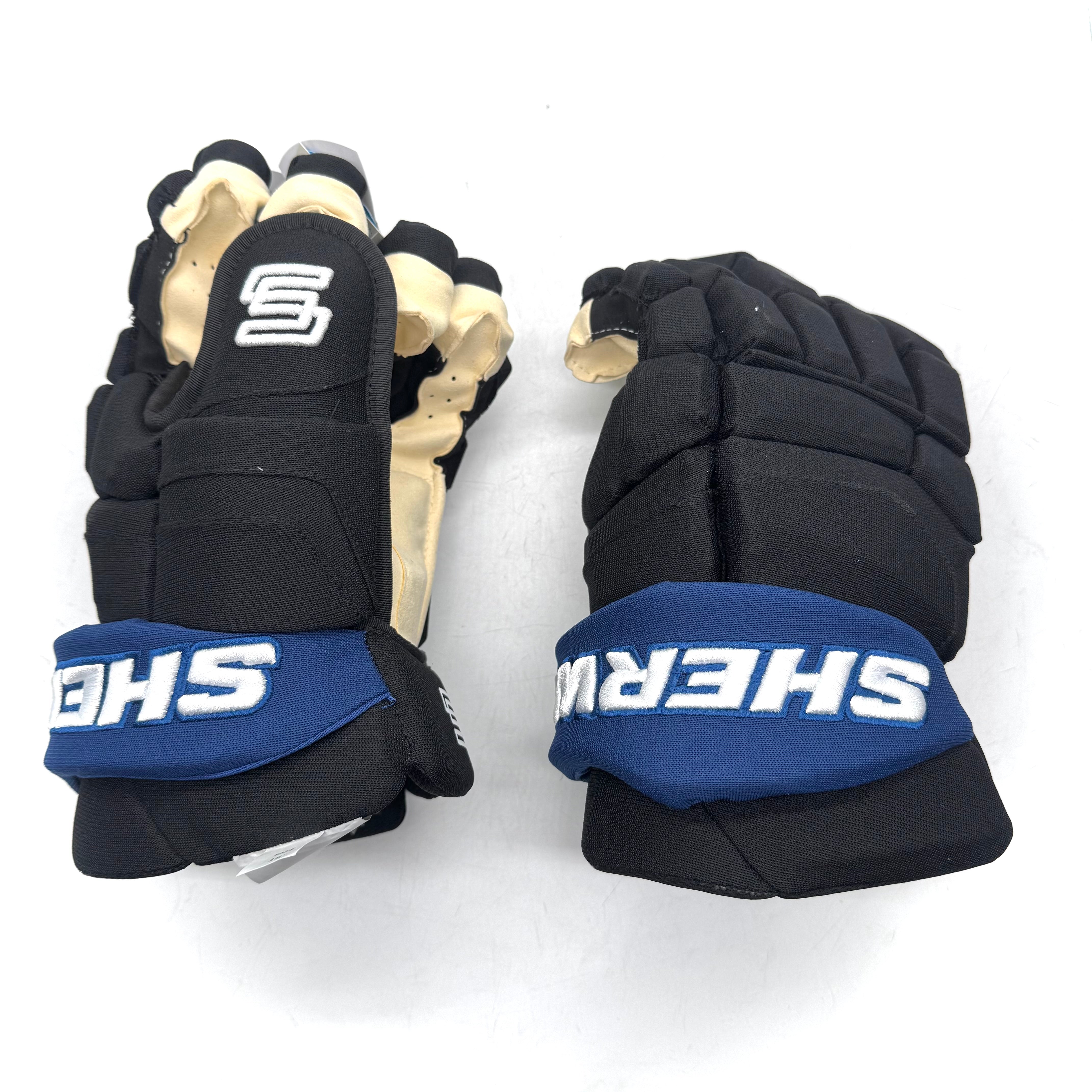 Sherwood Pro - Gant Pro Stock LNH - Toronto Maple Leafs (Noir/Bleu)