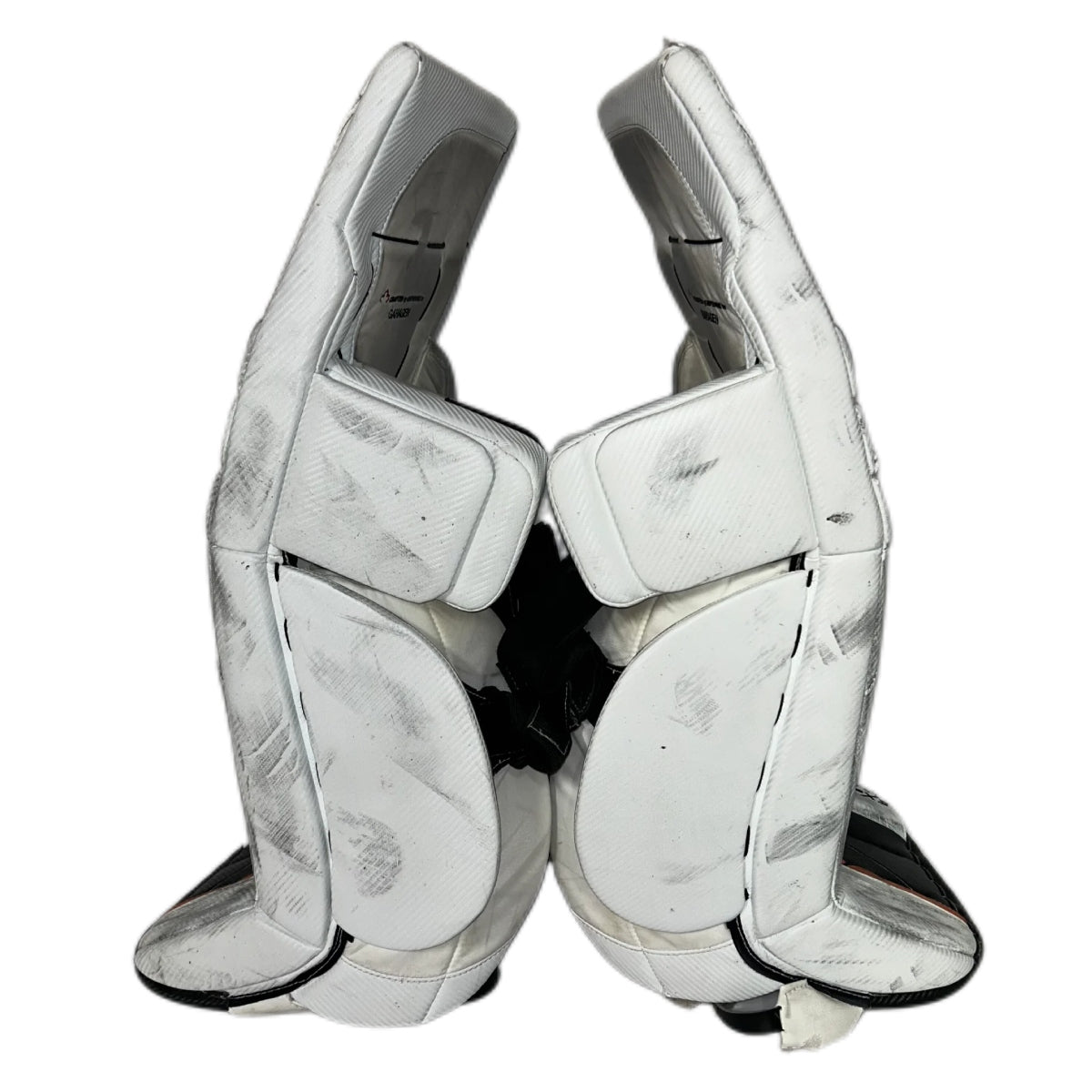 TRUE Catalyst PX3 - Used Pro Stock Goalie Pads (White/Black/Orange)