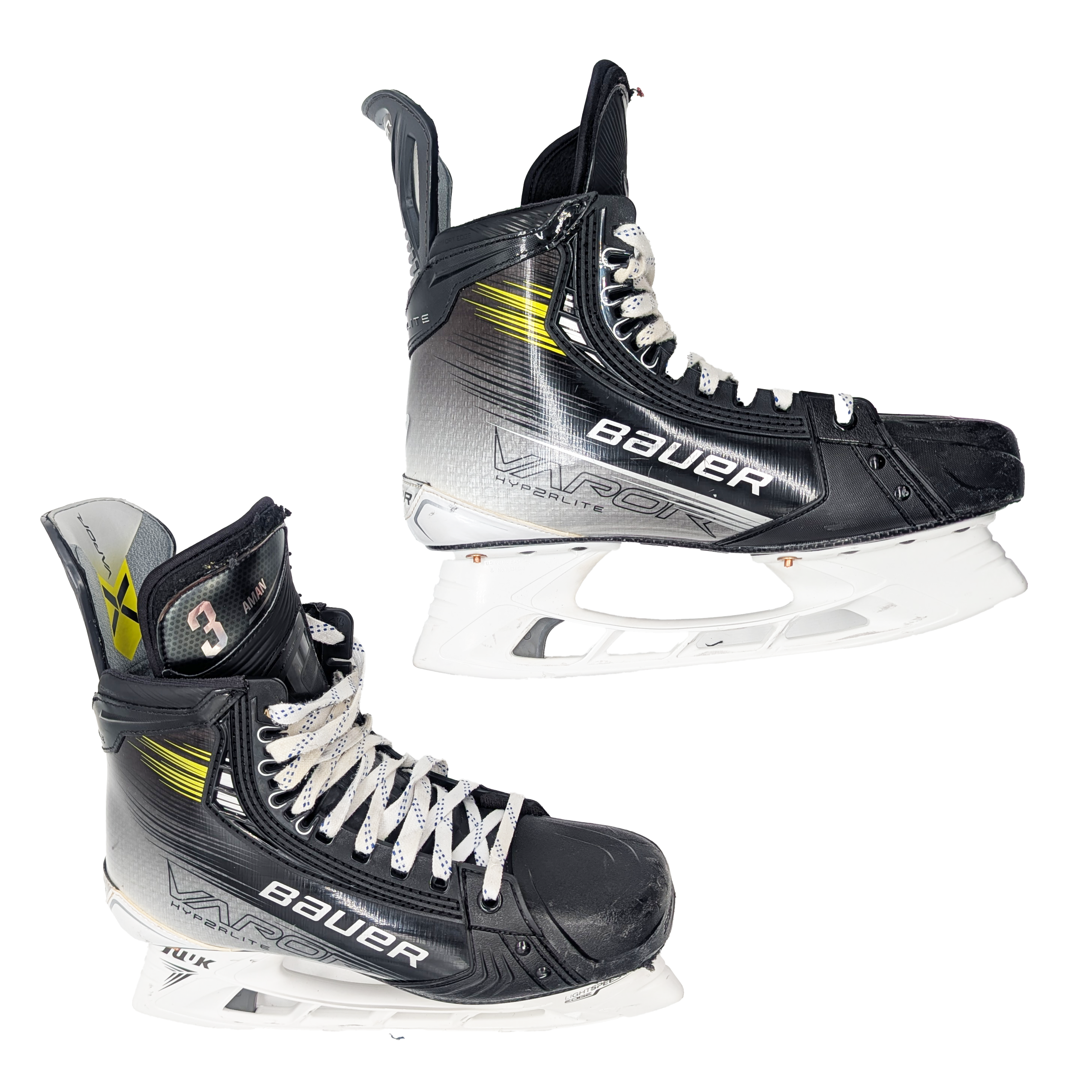 Bauer Vapor Hyperlite 2 - Used NCAA Pro Stock Hockey Skates - Size 9.5D