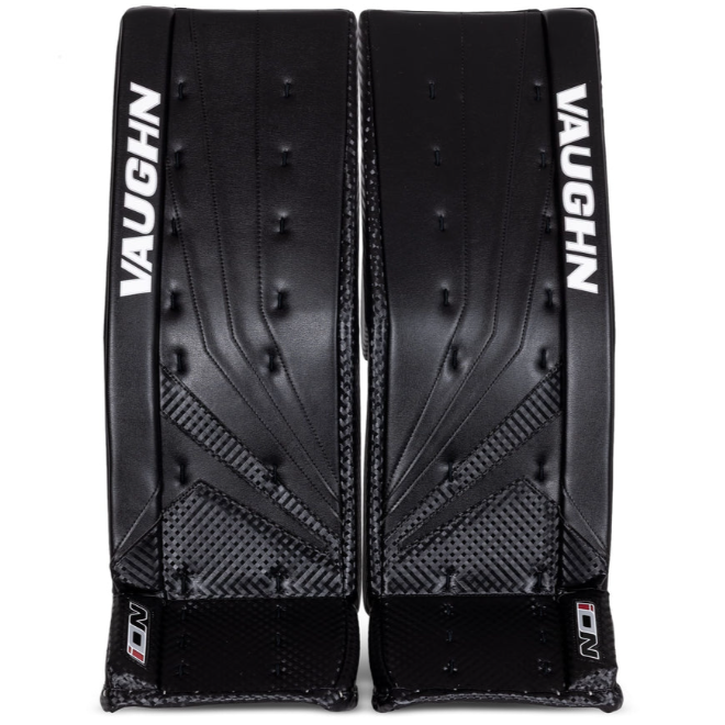 Vaughn ION Goalie Leg Pads - Intermediate (Black)