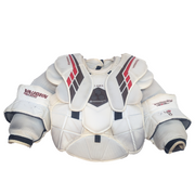 Vaughn Velocity VE8 Pro Carbon - Used Pro Stock Goalie Chest Protector (White/Brown)