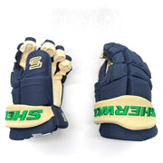 Sherwood Pro - Gant NHL Pro Stock - Canucks de Vancouver (Bleu marine/Havane/Vert)