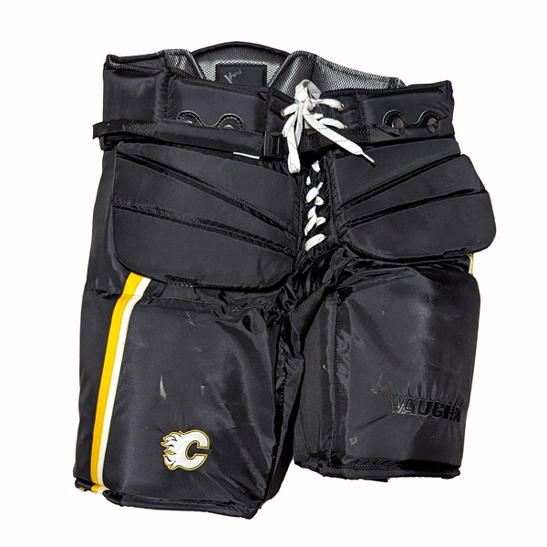 Vaughn Custom - Used NHL Goalie Pant (Black/White/Yellow)