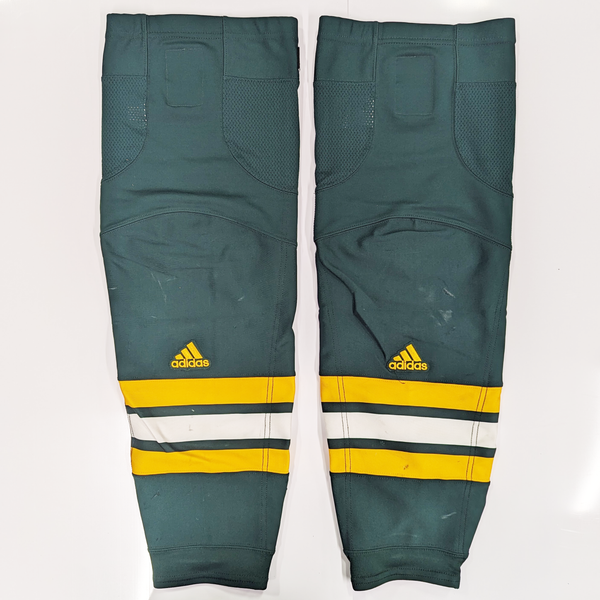 NCAA - Used Adidas Hockey Socks (Green/White/Yellow)