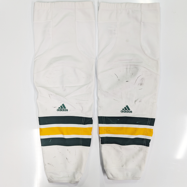 NCAA - Used Adidas Hockey Socks (White/Yellow/Green)