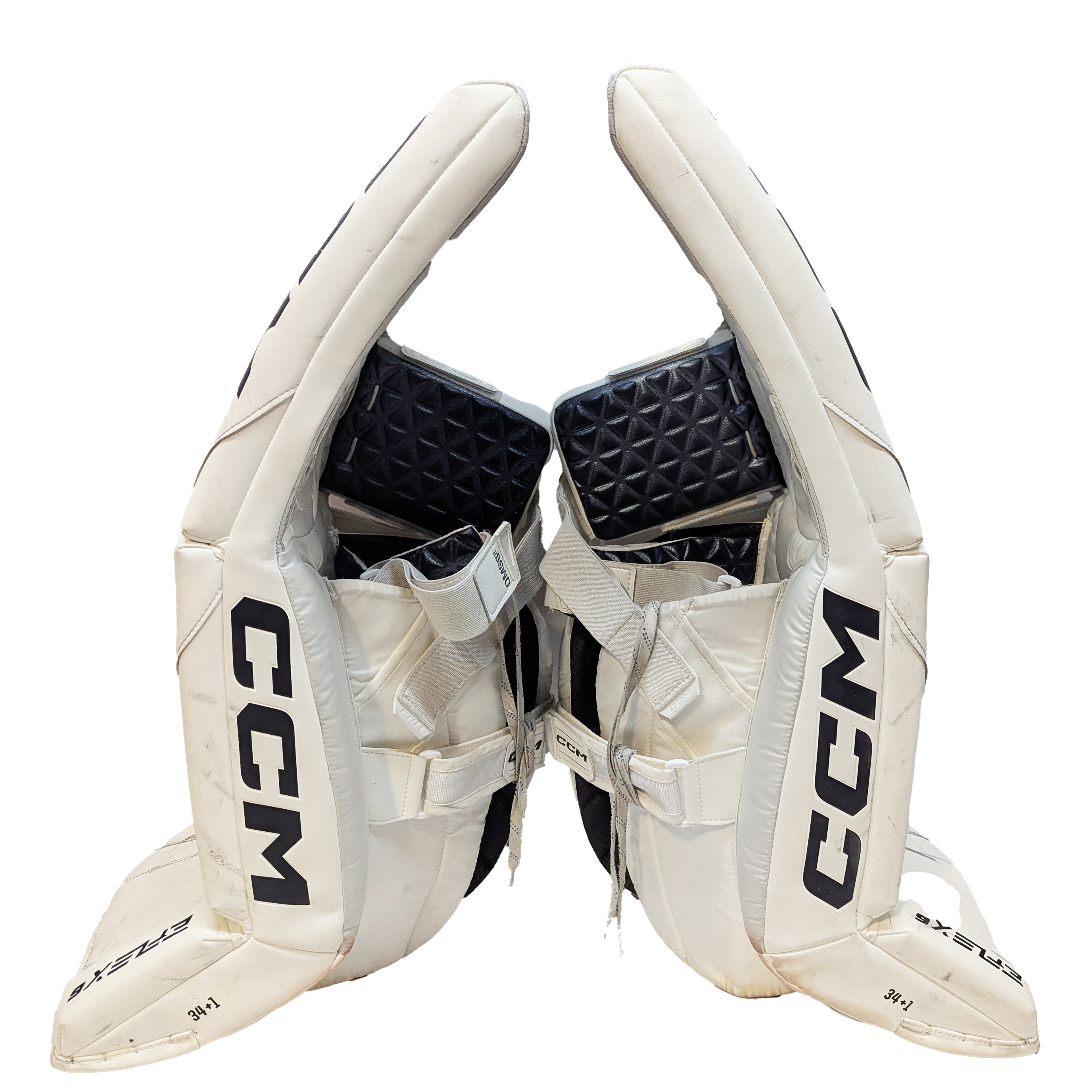 Extreme Flex 6 - Used Pro Stock Goalie Pads (White)