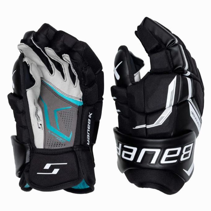 Bauer Supreme F40 Hockey Gloves - Senior (Black/White)