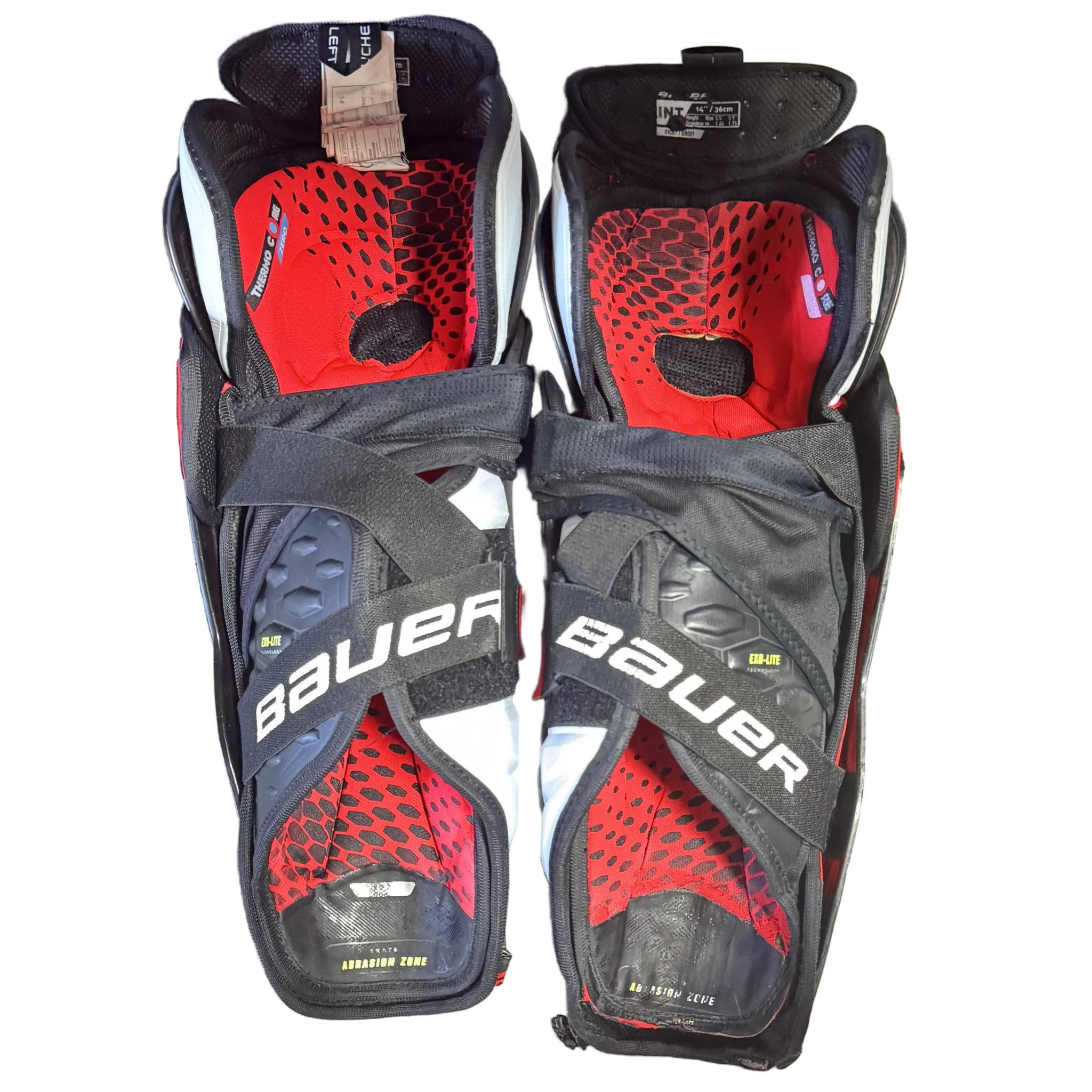 Used - Bauer Vapor Hyperlite Shin Pads - 14"