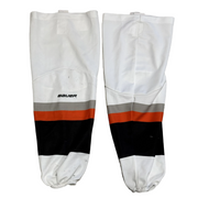 NCAA - Used Bauer Hockey Socks (White/Orange/Black/Grey)