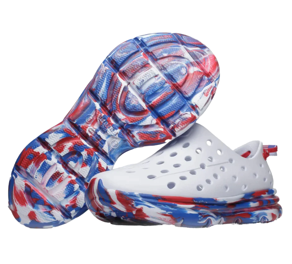 Kane - Revive Shoe Stars and Stripes Swirl (White/Red/Blue)