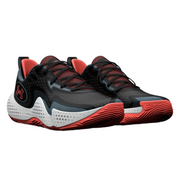 Under Armour - Men's Spawn 5 Basketball Shoe (Black/Grey/Orange)