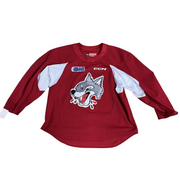 OHL - Used CCM Sudbury Wolves Practice Jersey (Red)