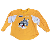 OHL - Used CCM Sudbury Wolves Practice Jersey (Yellow)