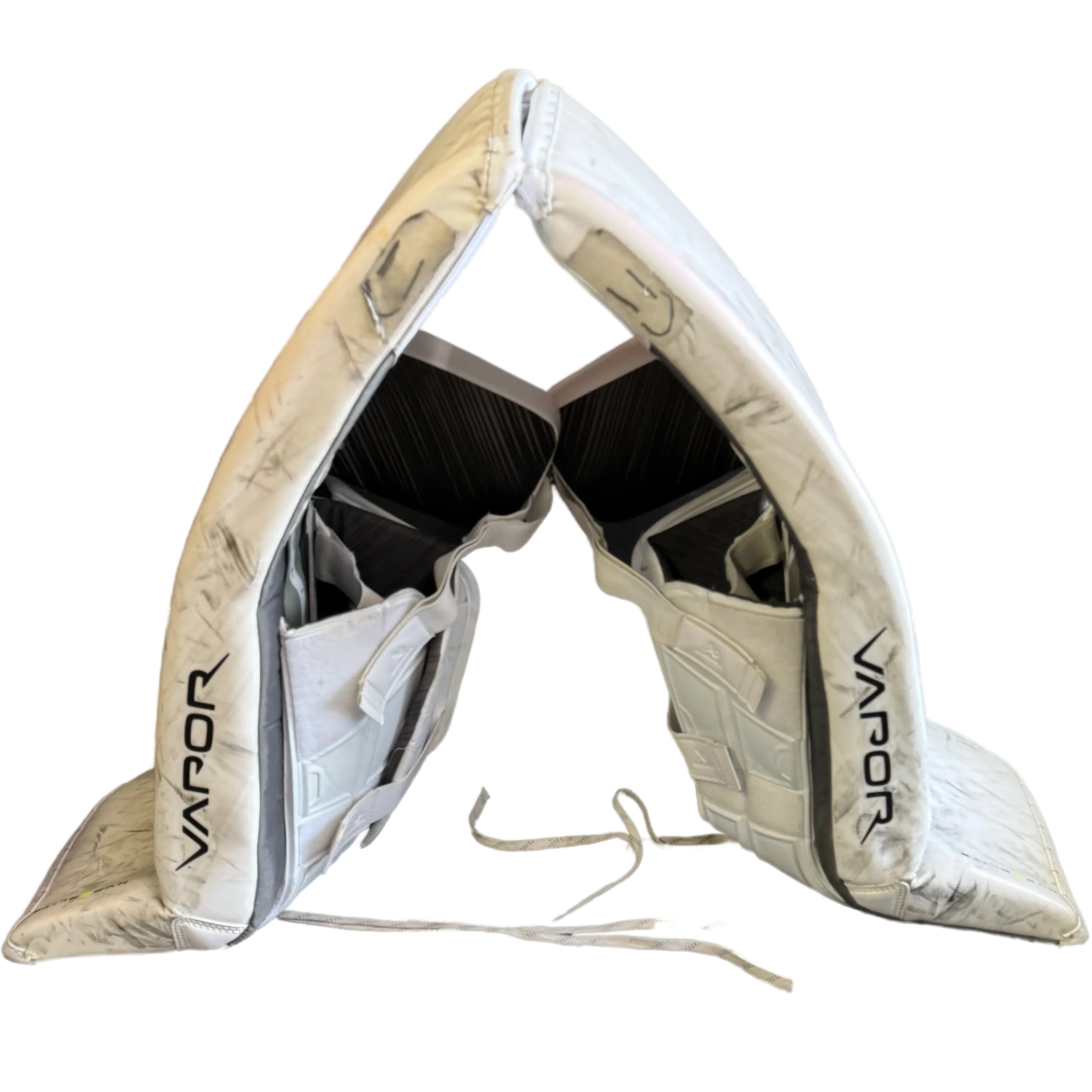 Bauer Vapor HyperLite 2 - Used Pro Stock Goalie Pads (White)