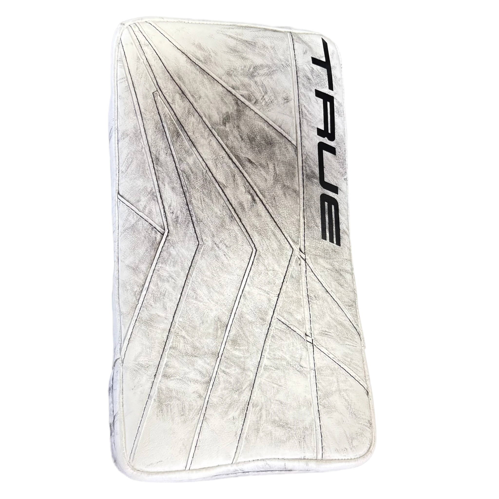 True Catalyst 7x3 - Used Pro Stock NCAA Goalie Blocker - (White)