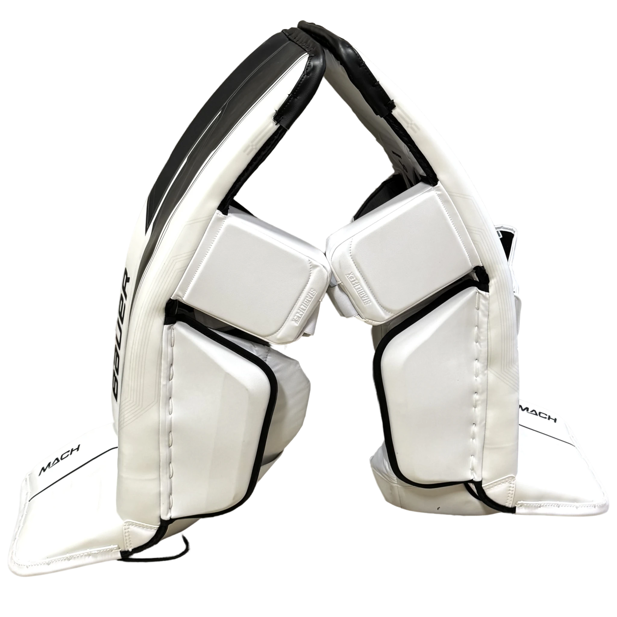Bauer Supreme Mach - New Pro Stock Goalie Pads (White/Black)