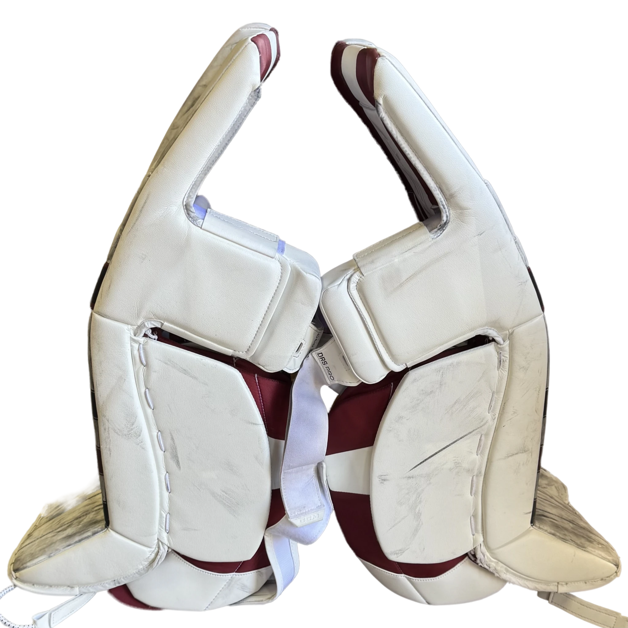 CCM Extreme Flex 6 - Used Pro Stock Goalie Full Set (White/Maroon/Black)