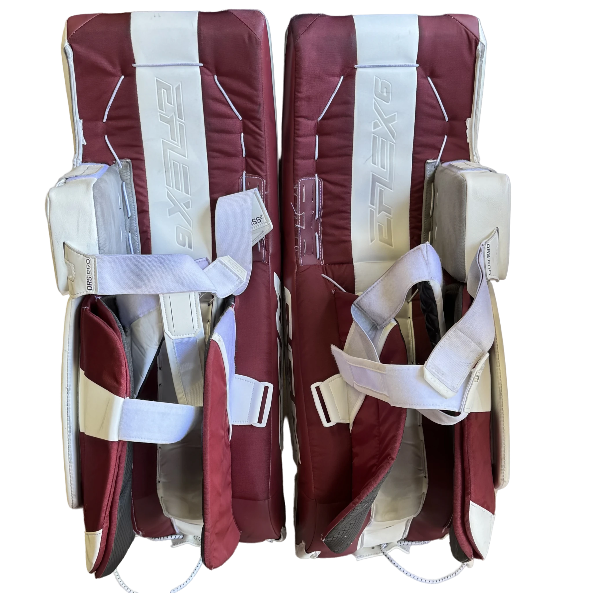 CCM Extreme Flex 6 - Used Pro Stock Goalie Full Set (White/Maroon/Black)