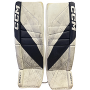 Used - CCM Extreme Flex 6.9 - Pro Stock Goalie Pads (White/Navy)