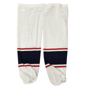 ECHL - Used Pro Game Sock (White/Navy/Red)