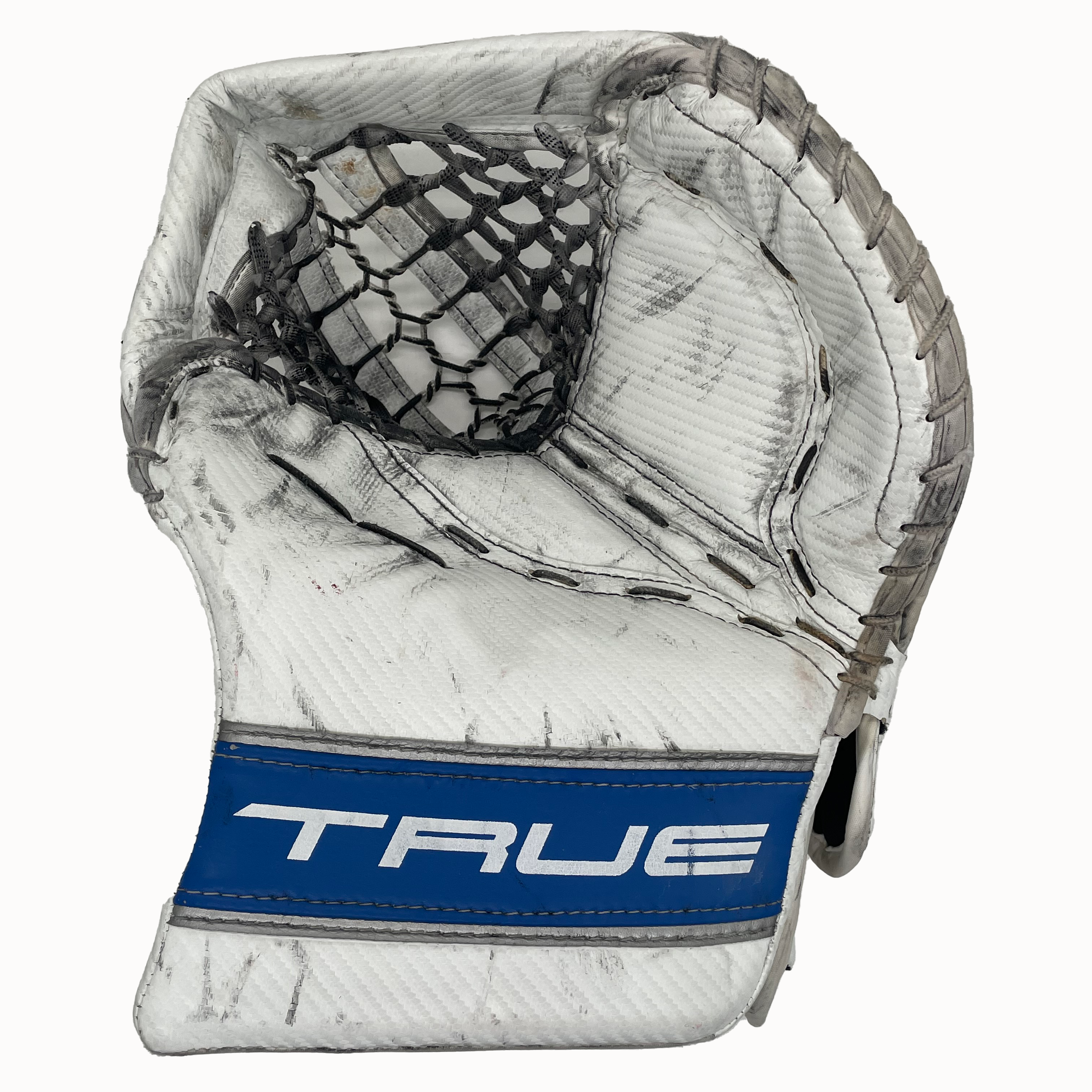 True L87 - Used Pro Stock Full Goalie Set (White/Blue)