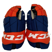 CCM HGTKXP - Used NHL Pro Stock Glove - New York Islanders (Blue/Orange)