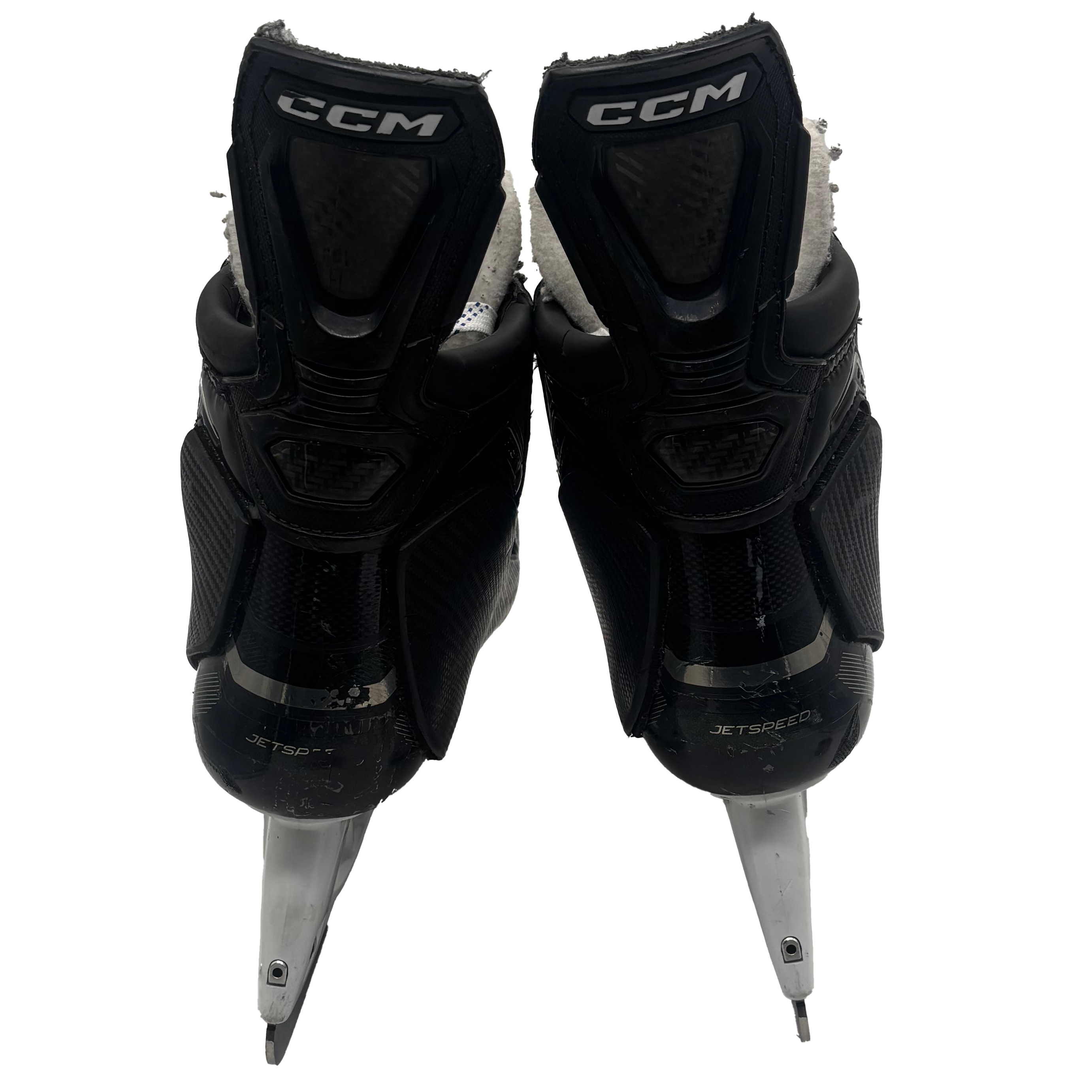 CCM Jetspeed FT6 Pro - Used Pro Stock Hockey Skates - Size 8.5E with Shot Blockers
