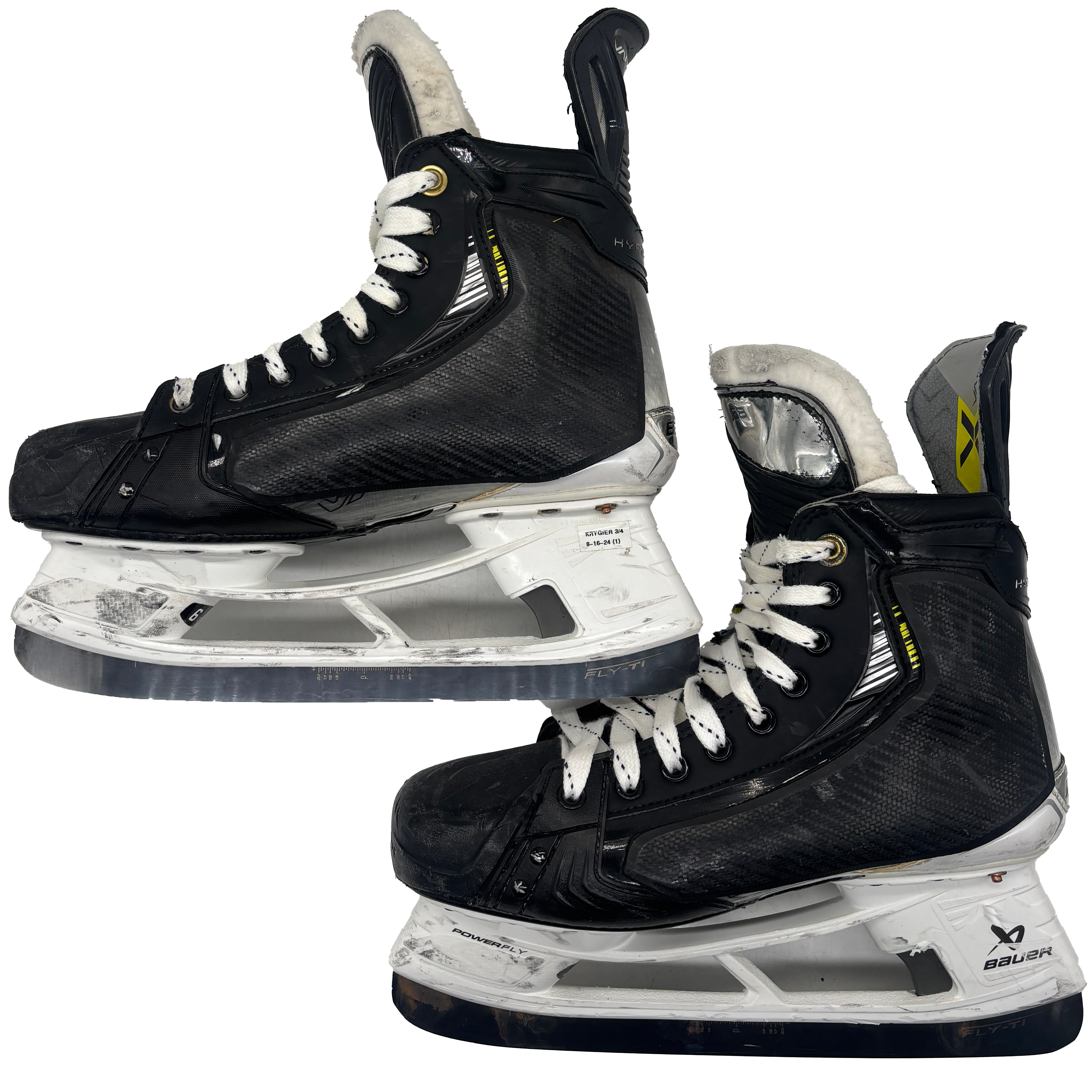 Bauer Vapor Hyperlite 2 - Used Pro Stock Skate - Size 9.5E with Shot Blockers