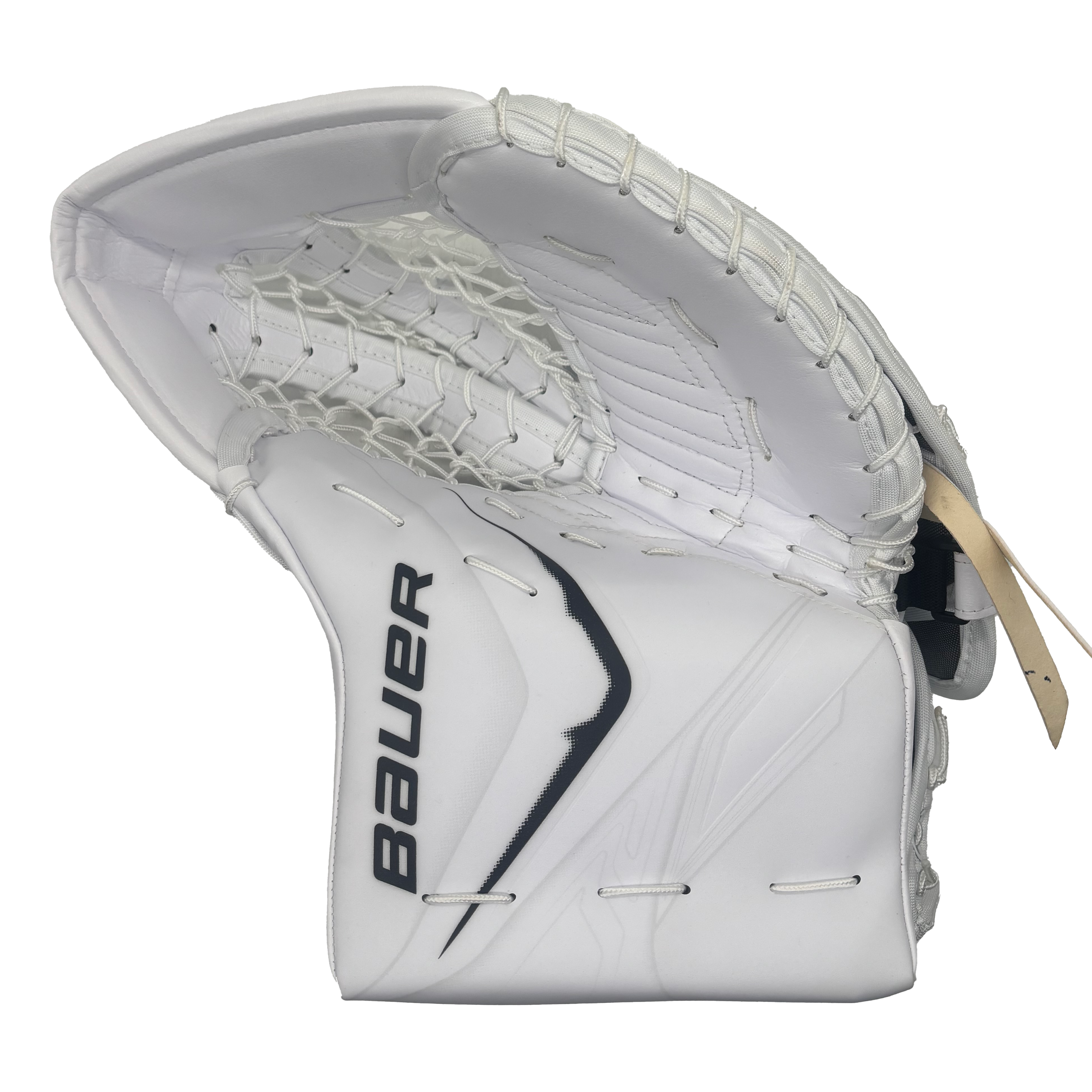 Bauer Supreme Ultrasonic - Pro Stock Goalie Glove (White/Black) *Dressed as Flylite