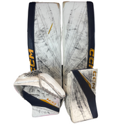 CCM Axis XF Pro - Used Pro Stock Goalie Full Set (White/Navy/Yellow)