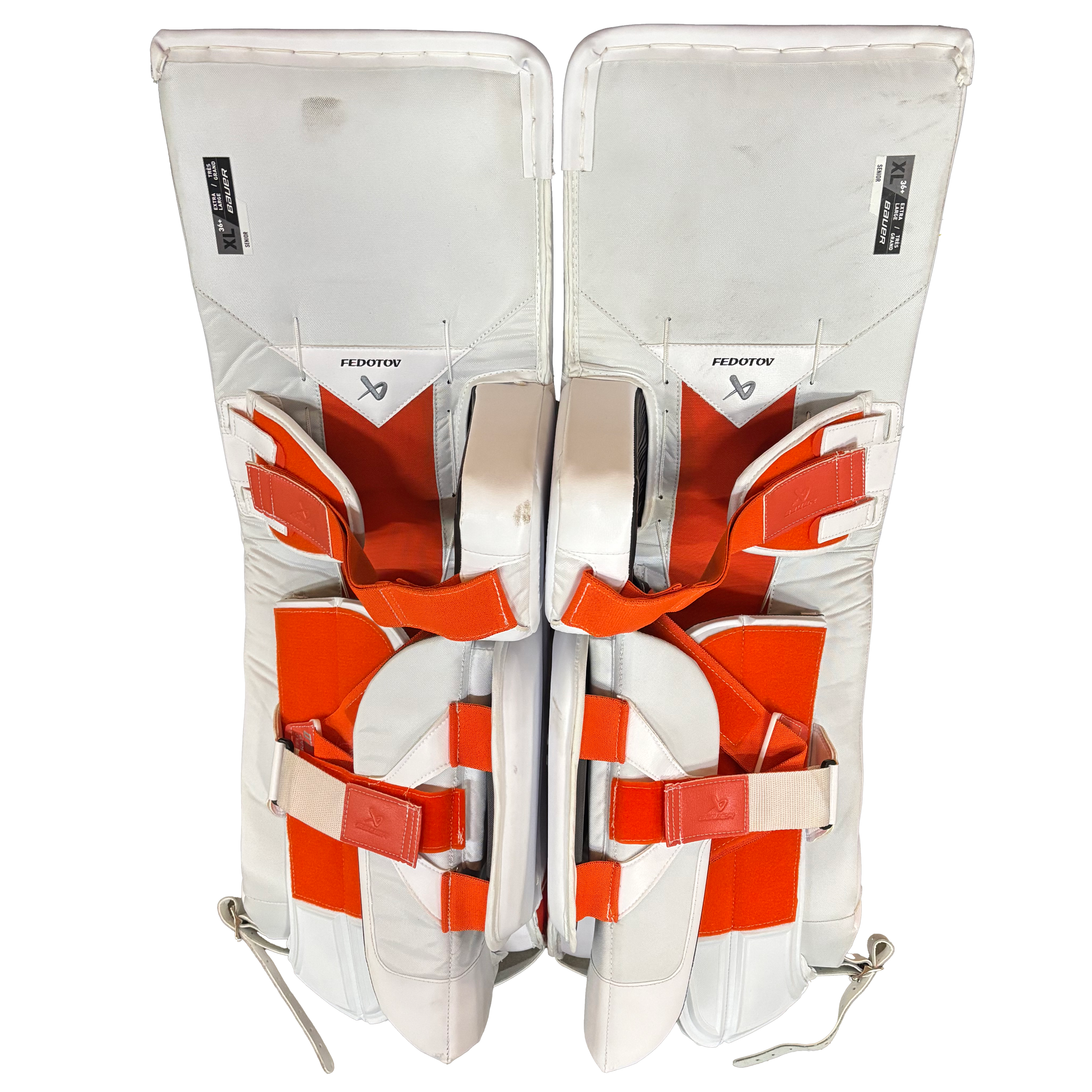Bauer Supreme Shadow - Used NHL Goalie Full Set - Ivan Fedotov (White/Orange/Black)