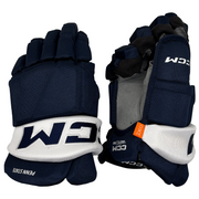 CCM HGTKXFSP - NCAA Pro Stock Hockey Glove (Navy/White)